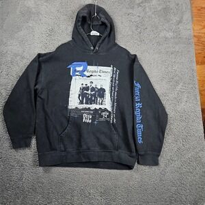 Fuerza Regida Times Hoodie Mens XLarge Black Del Barrio Tour Graphic‎ Print